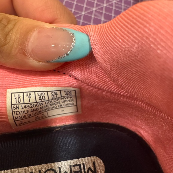 Skechers Women's Navy and Coral Sneakers - Picture 8 of 9